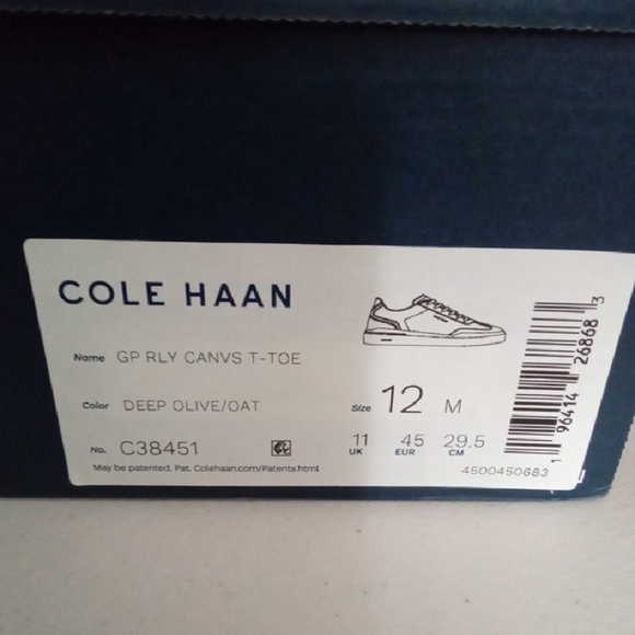 Cole Haan Green Sneakers Sleek Low-Top Design - Picture 7 of 8